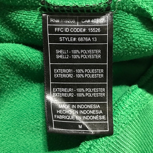 Celtics Adidas Track Jacket Full Zip Polyester Stretch Green Gray Mens Medium - Picture 7 of 9